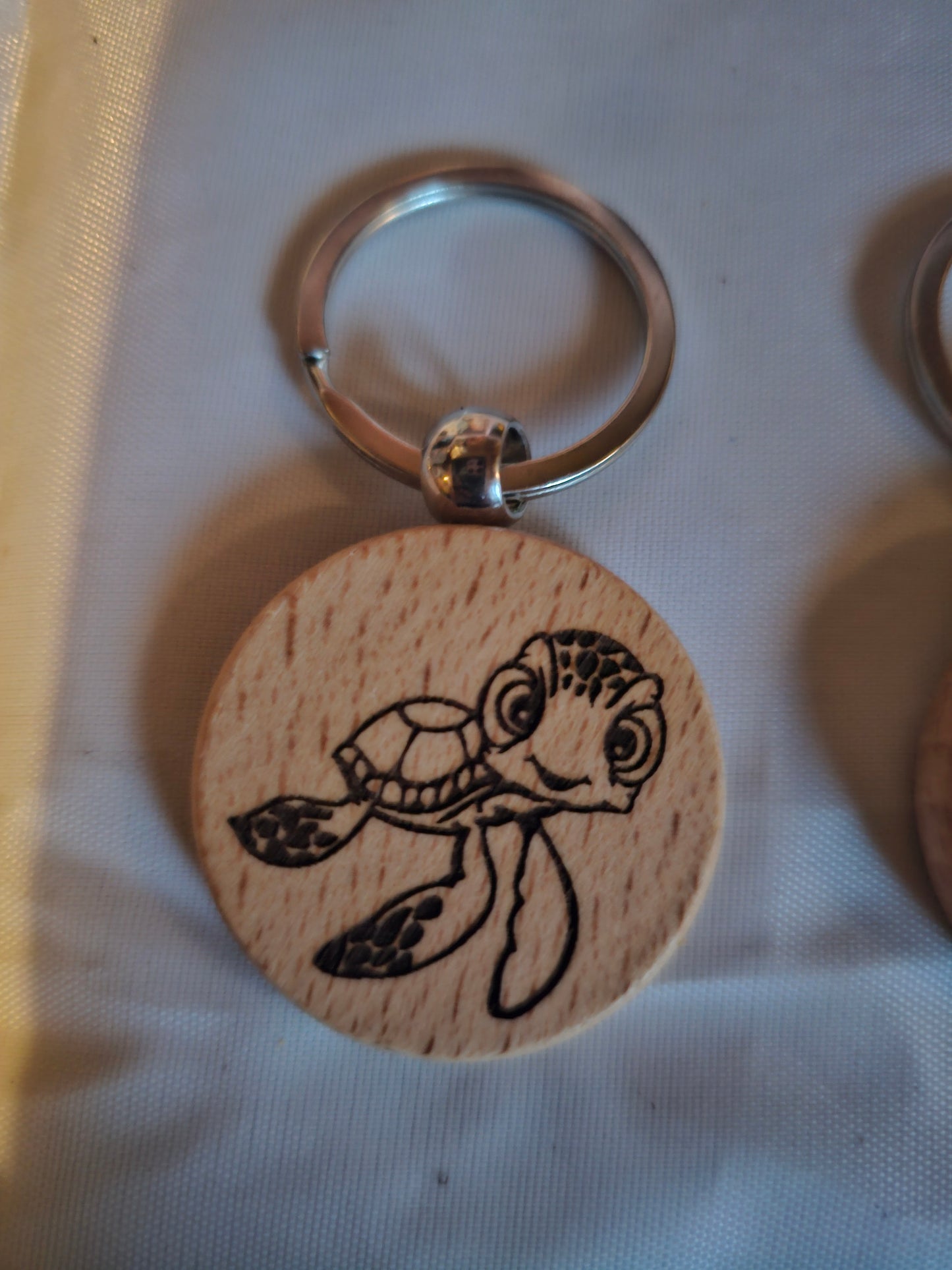 Laser engraved keychains