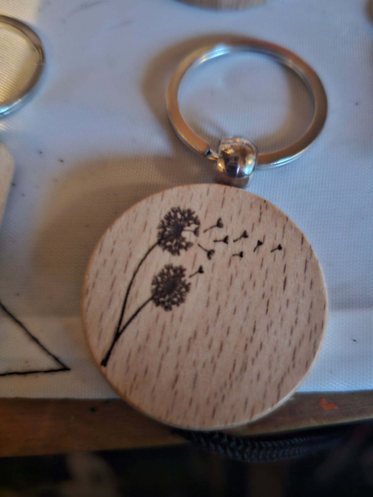 Laser engraved keychains