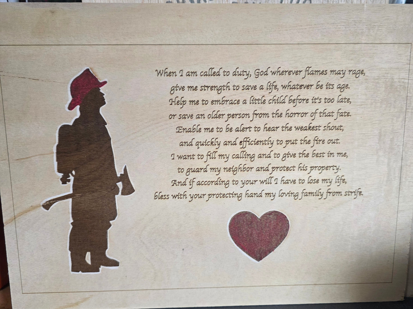 Fireman prayer