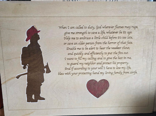 Fireman prayer